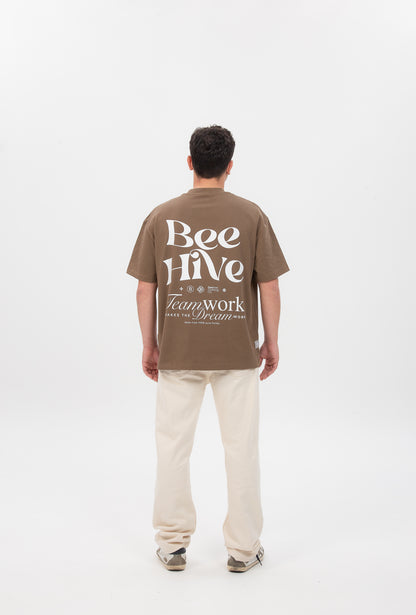 TEAMWORK TEE - CHOCOLATE