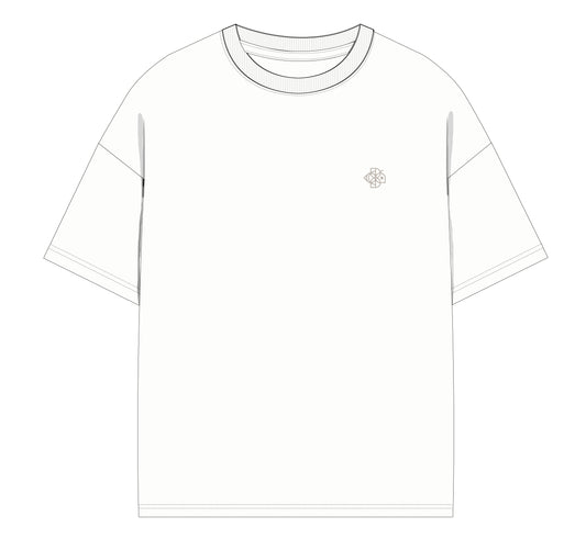 LOGO TEE - RAW WHITE