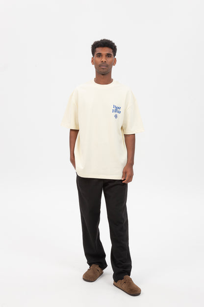 TEAMWORK TEE - MILK TEA